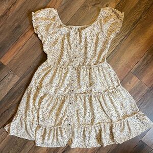 Women’s floral milk-maid prairie style dress